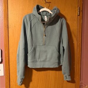 Lululemon Scuba half zip crater blue